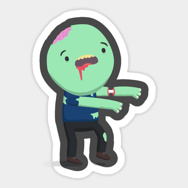 Zombie Sticker by imjustmike